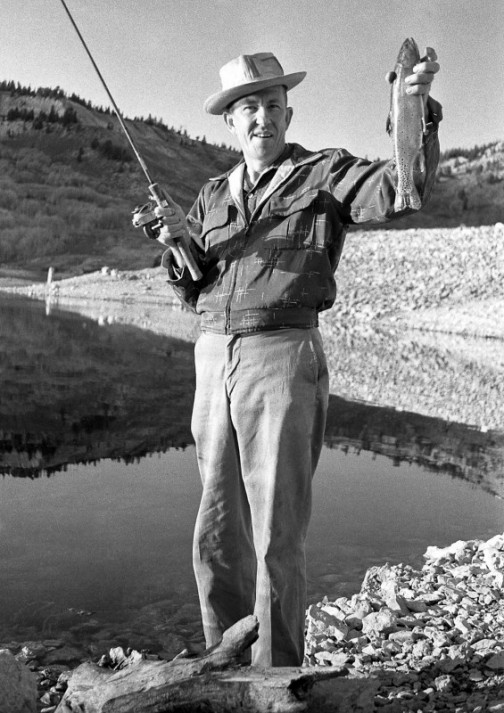 Dad at Ferron Reservoir